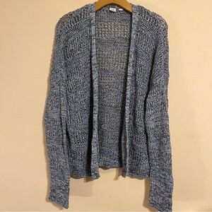 Blue Open Weave Cardigan